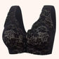 ✨🔥 Plus Size Zero Touch Lace Full Cup Front Opening Bra