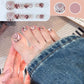 14 arkuszy Square Press on Toenails🌈