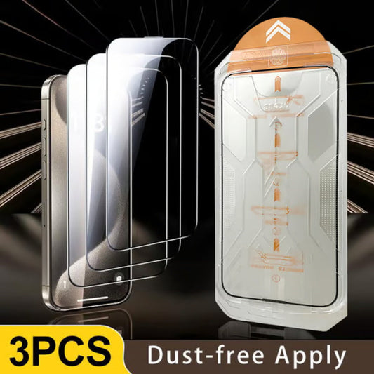 （Buy 1 get 1 free）Shock-Resistant Dust-Proof Anti-Fingerprint Screen Protector Set